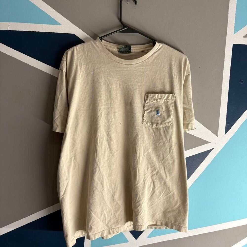 Polo-ralph-lauren Men's Cream and Yellow T-shirt